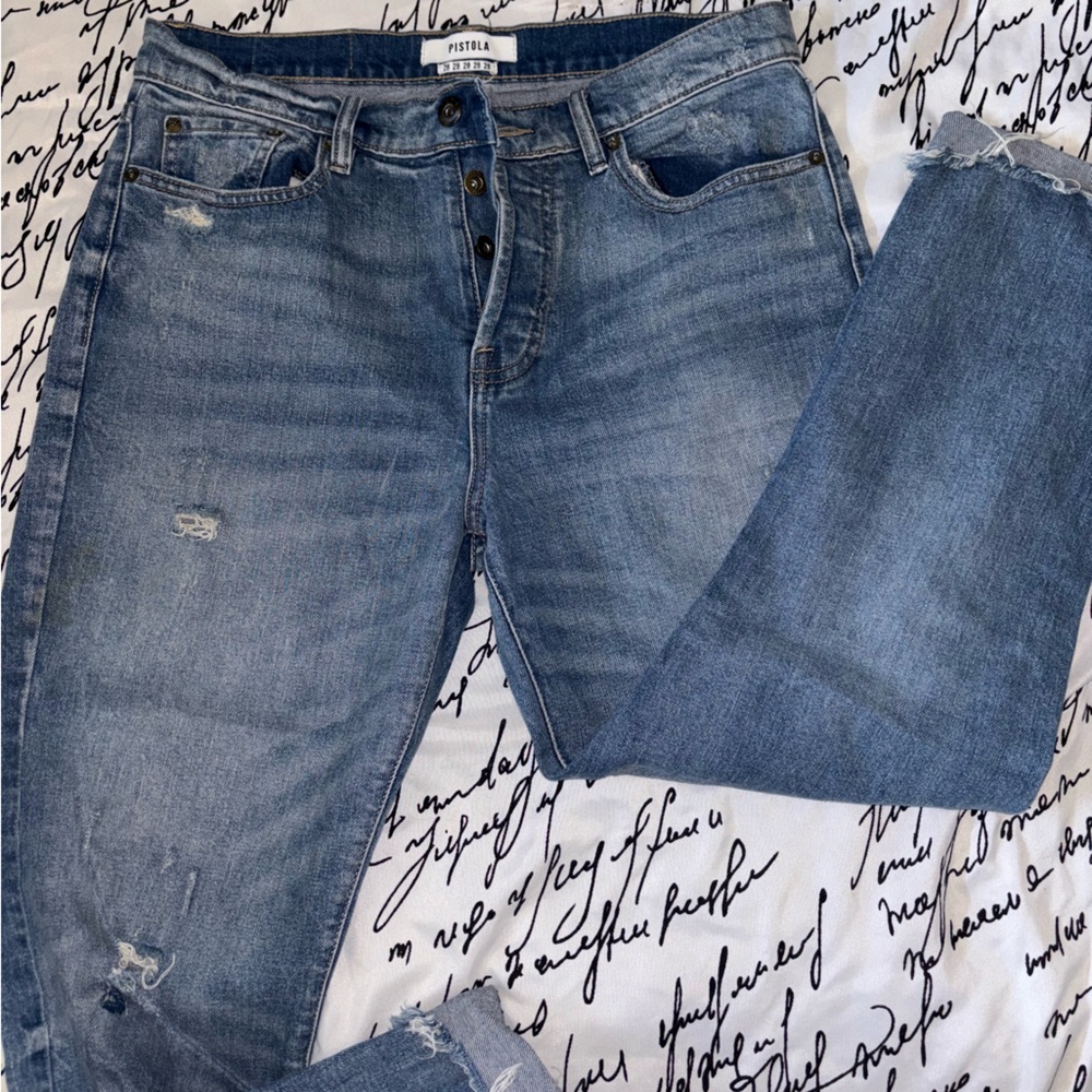 PISTOLA Blue Denim Jeans